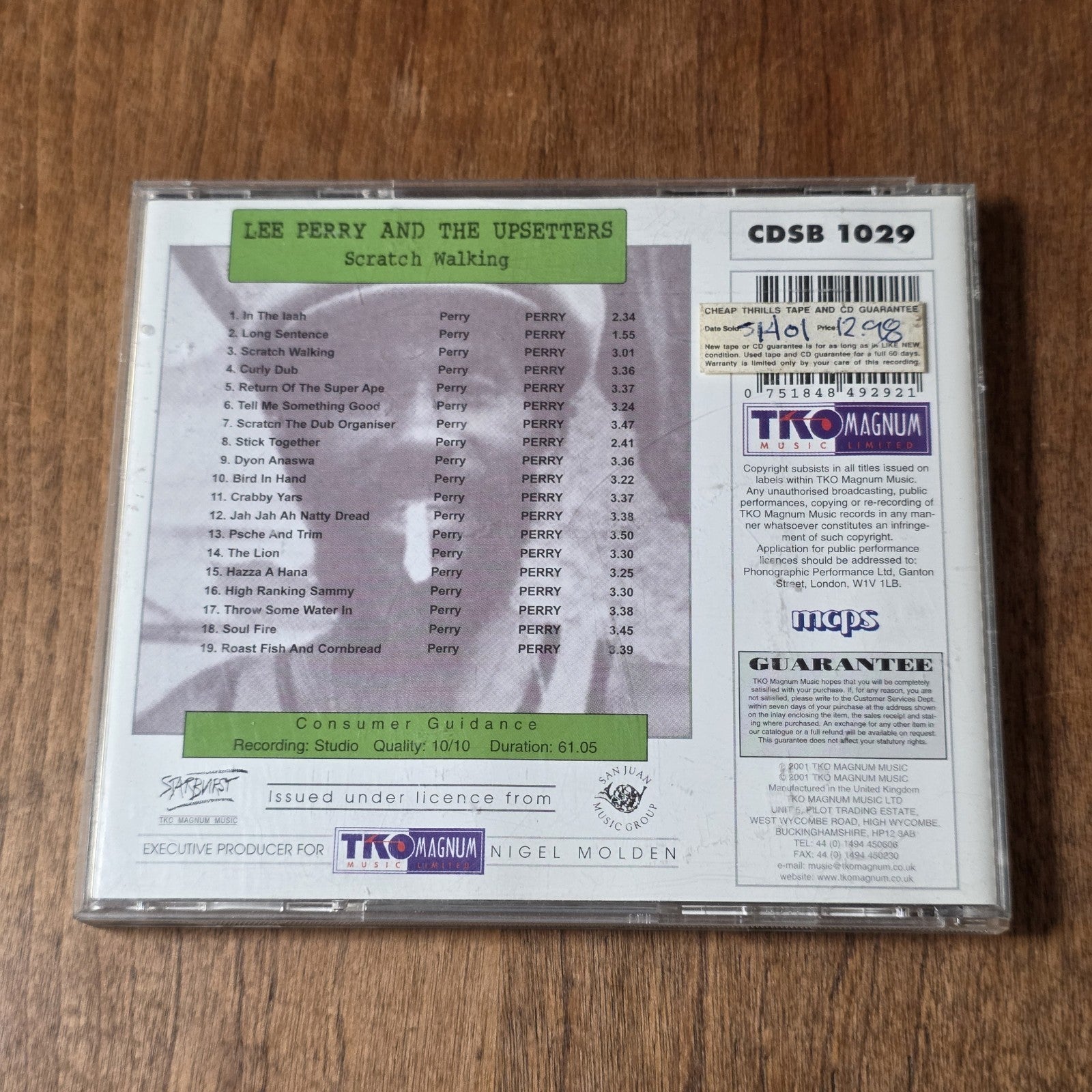 Lee Perry - Scratch Walking CD Album Reggae