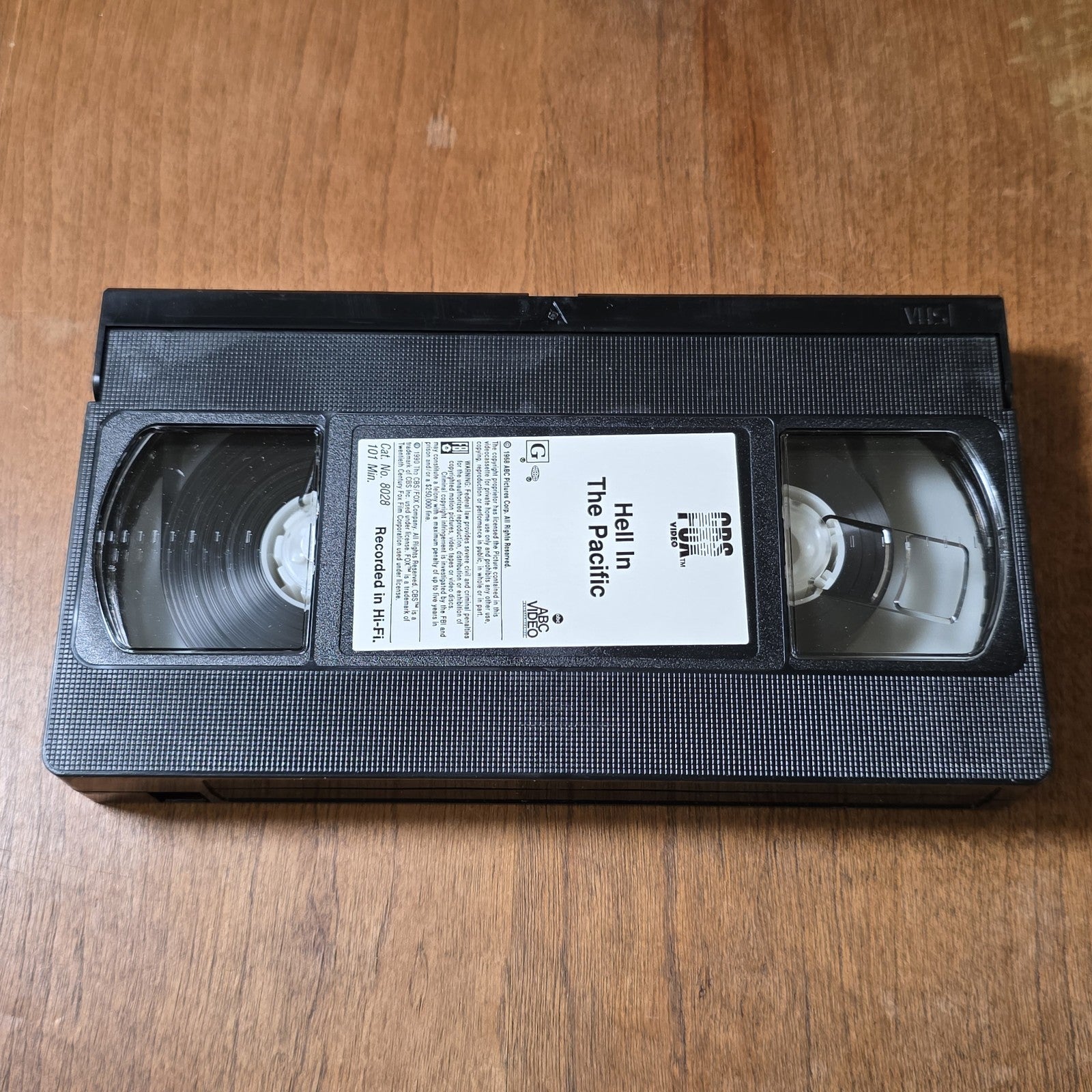Hell in the Pacific VHS 1990 War Lee Marvin Toshiro Mifune 