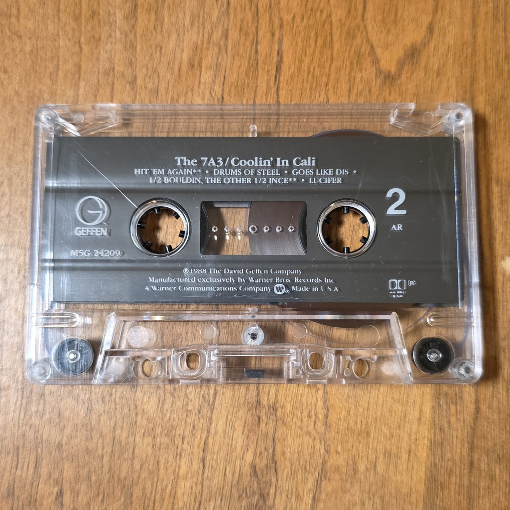 The 7A3 - Coolin' In Cali Album 1988 Hip Hop Cassette Geffen Records