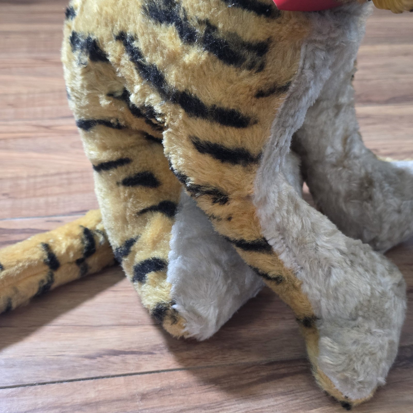 My-Toy Co. Tiger Plush Rubber Face 1950s Vintage Stuffed Toy Large 18"