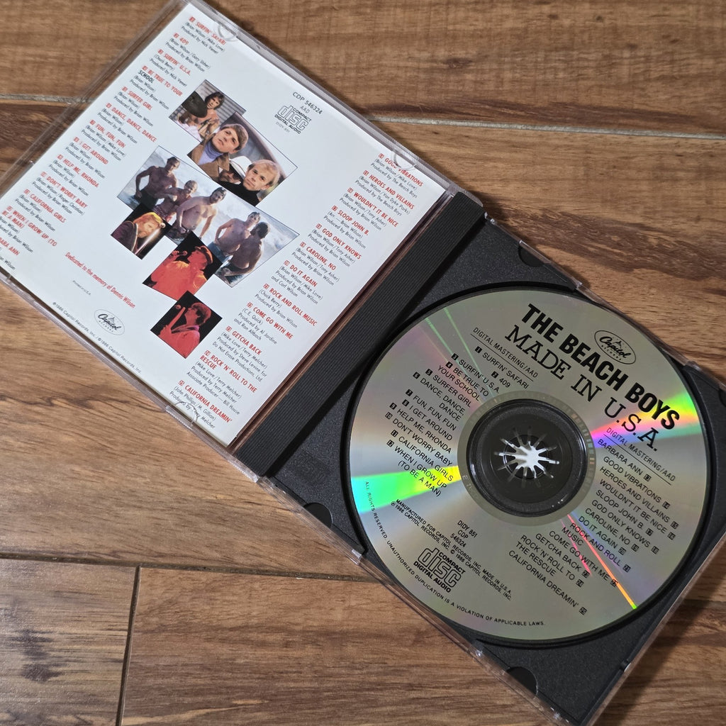 The Beach Boys - Made In U.S.A. CD 1986 Capitol Records Rock Surf