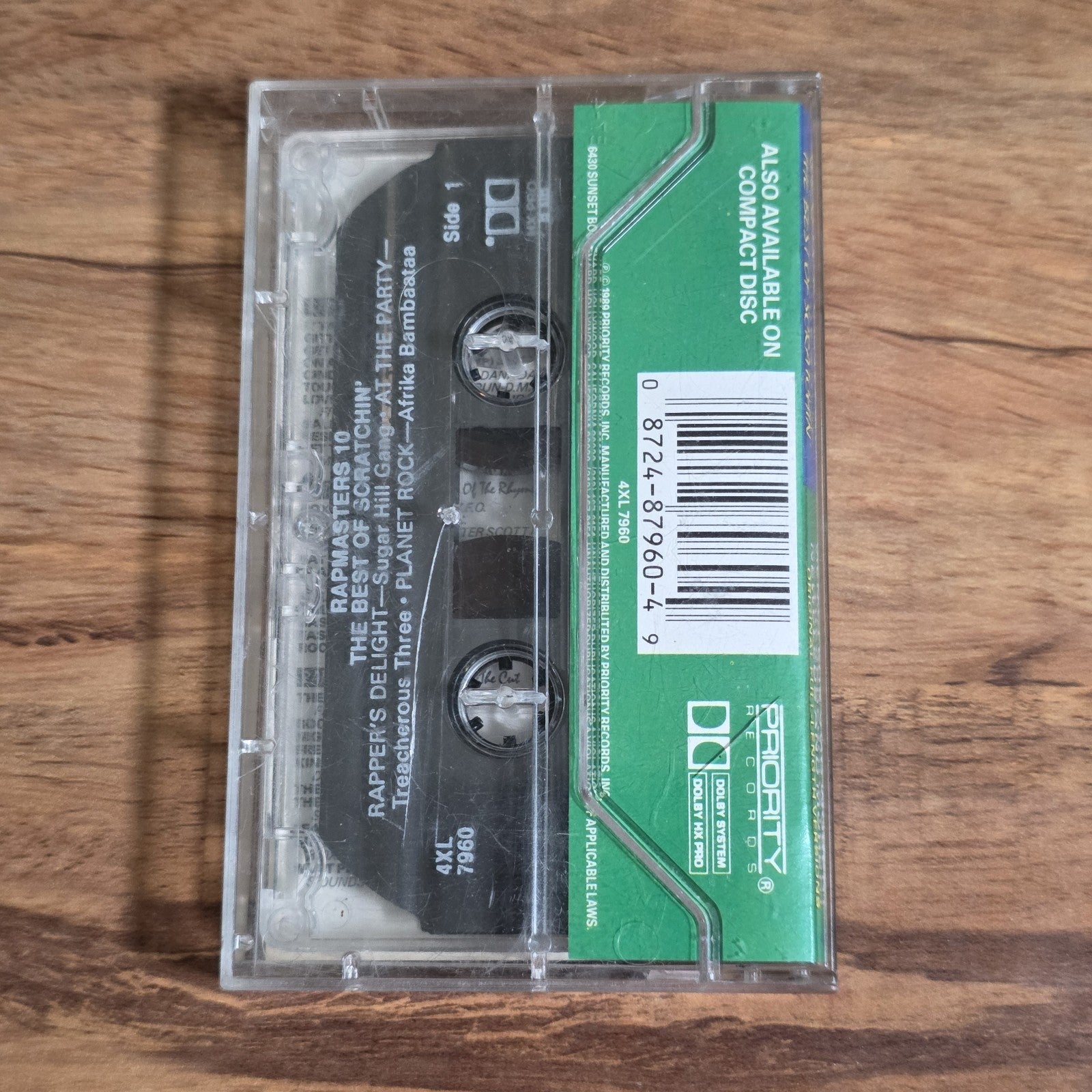 Rapmasters Vol. 10 Cassette Compilation 1989 Hip Hop
