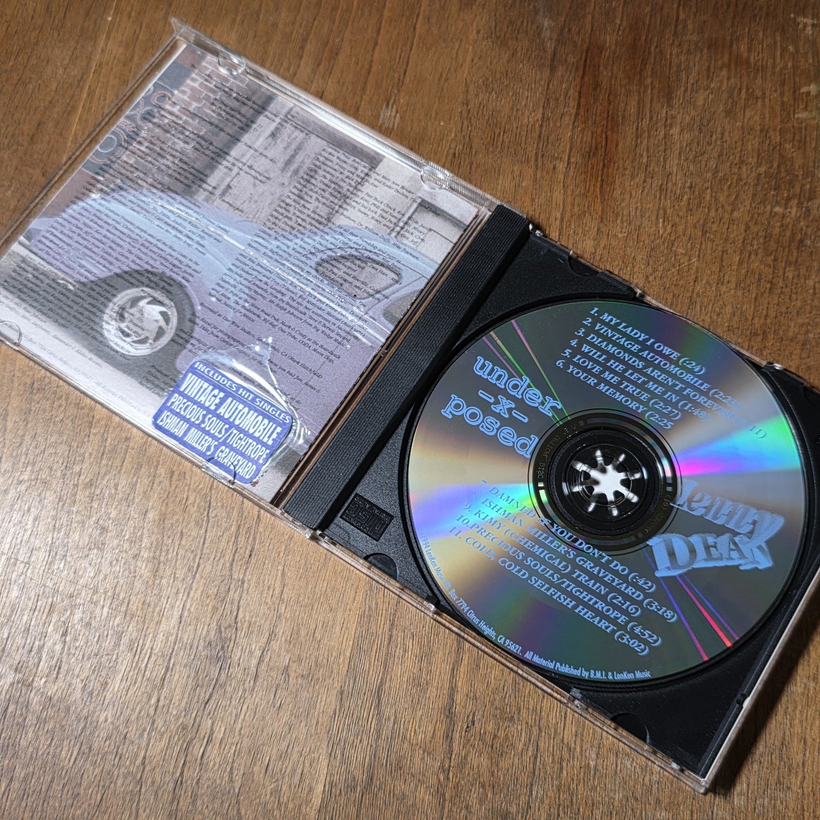 Lenny Dean - Under-X-Posed CD Album 1994 Obscure Rock Pop
