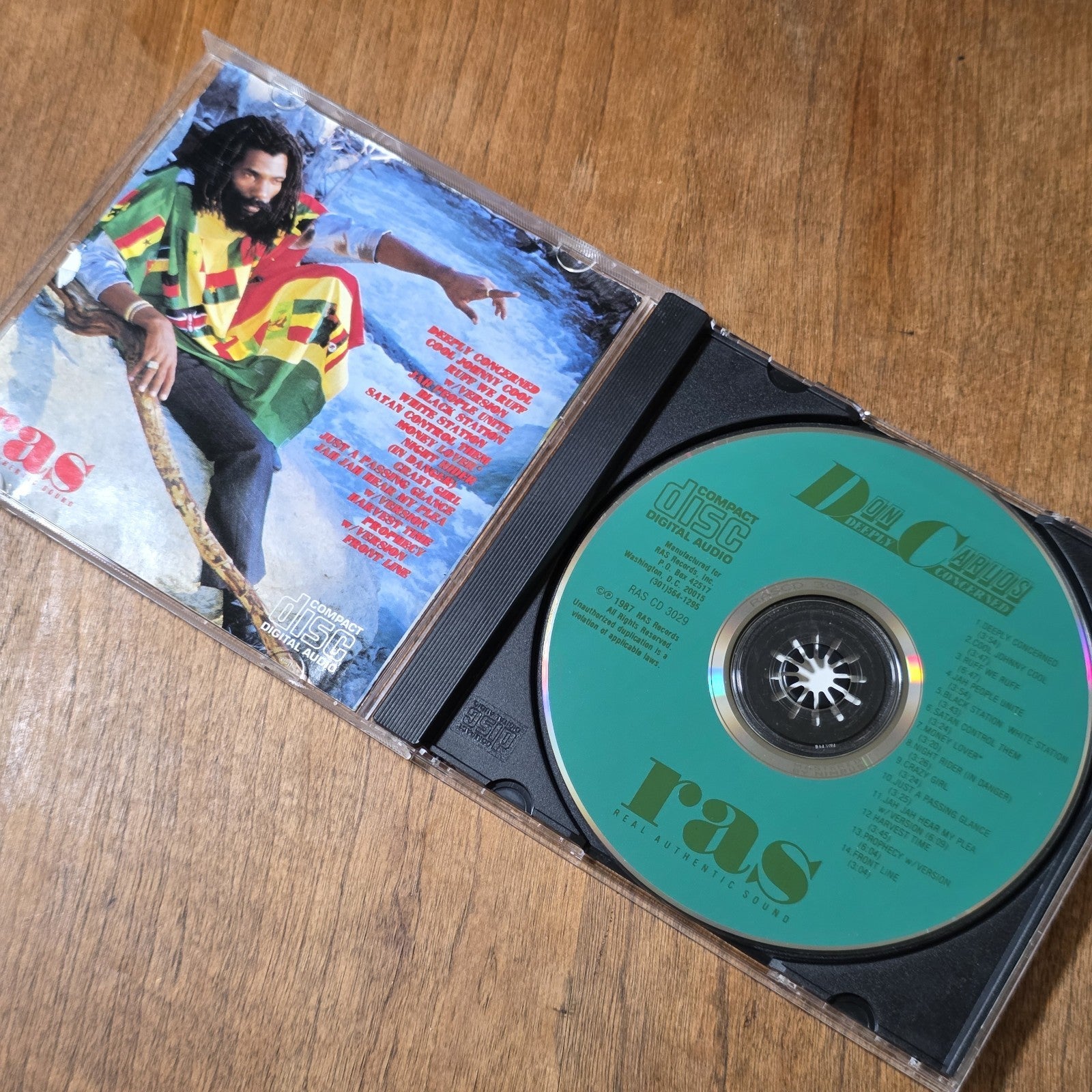 Don Carlos - Deeply Concerned CD Album 1987 Reggae Rare HTF