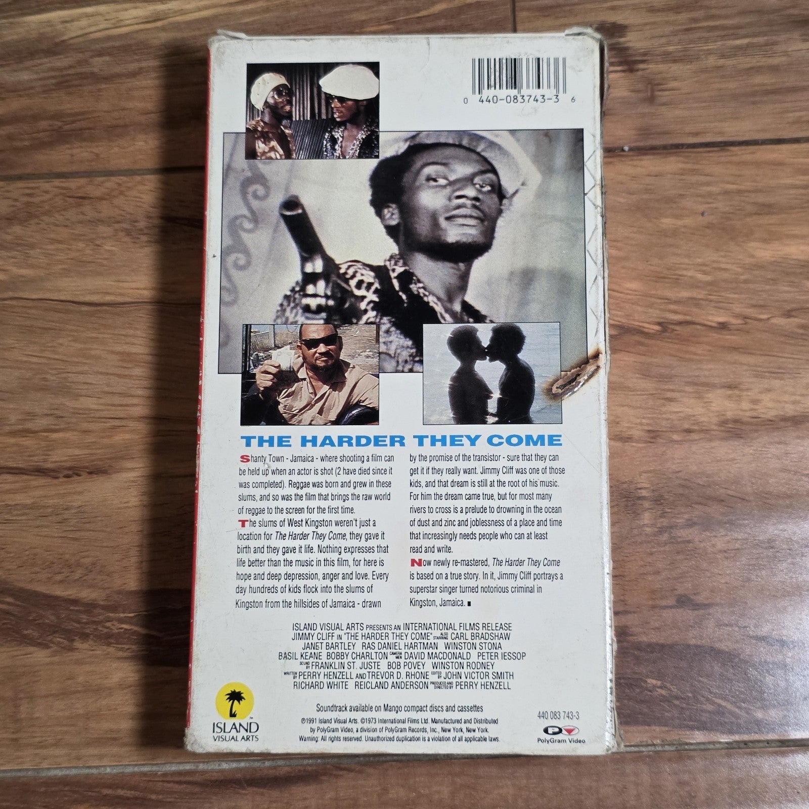Jimmy Cliff - The Harder They Come VHS Soundtrack 1973 Reggae Rare HTF