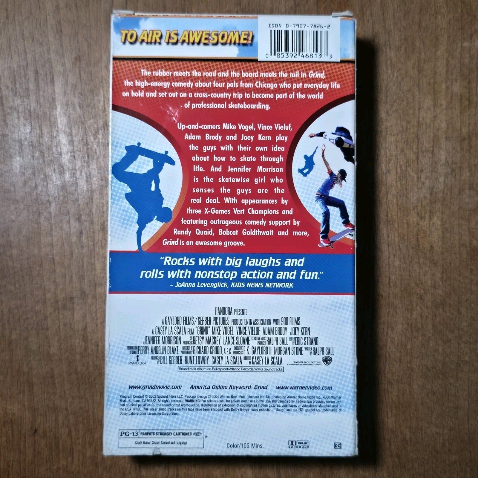 Grind VHS 2003 Skateboarding Comedy Rare HTF