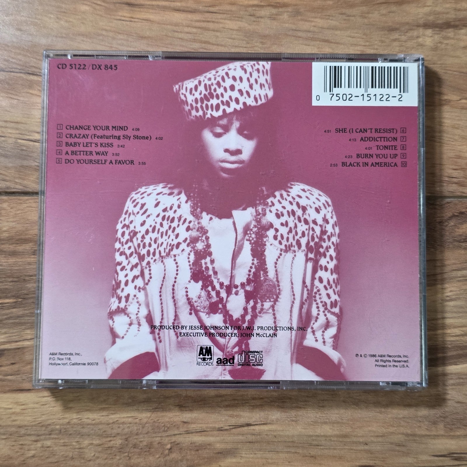 Jesse Johnson - Shockadelica CD Album 1986 Funk R&B