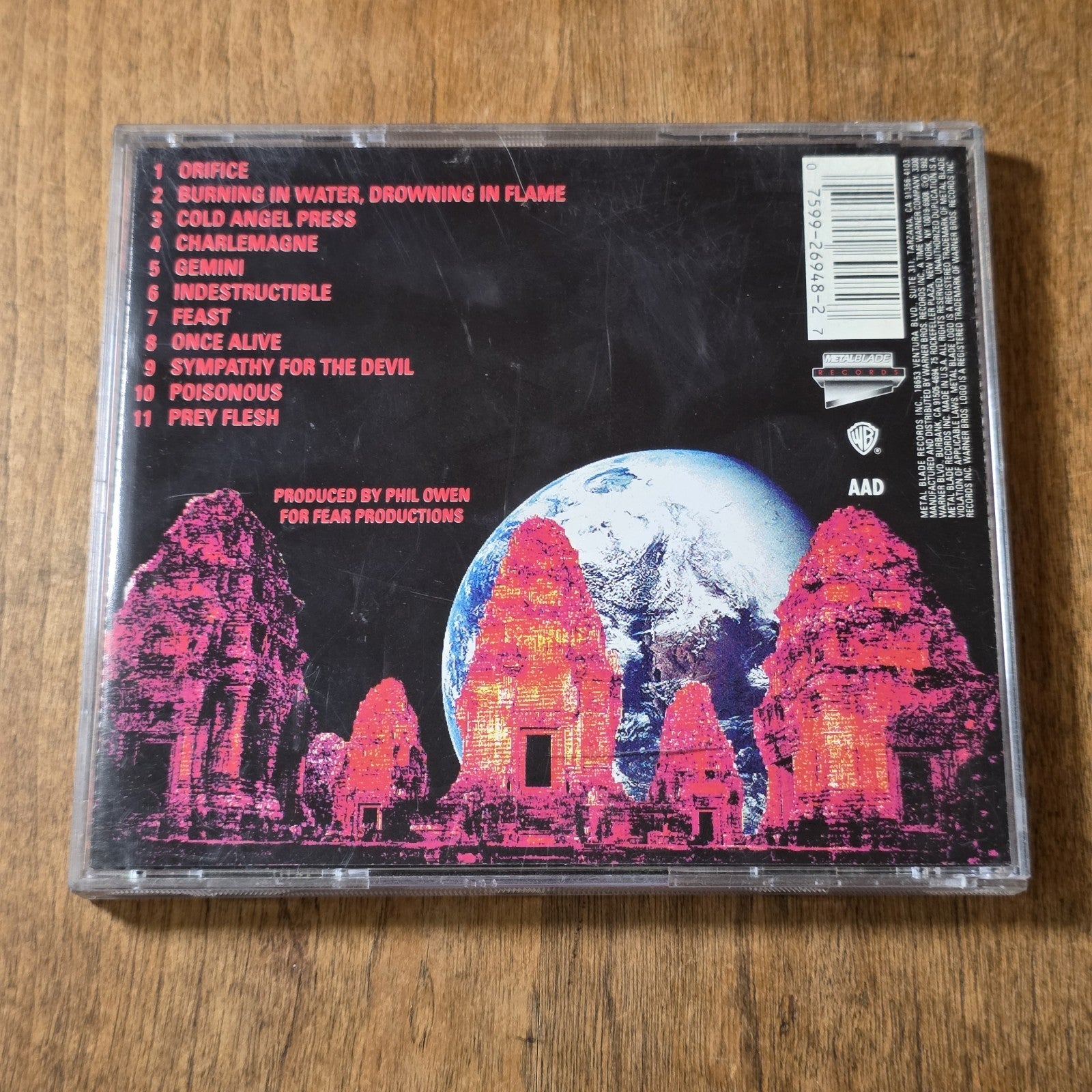 Skrew - Burning in Water, Drowning in Flame CD Album 1992 Industrial Metal HTF