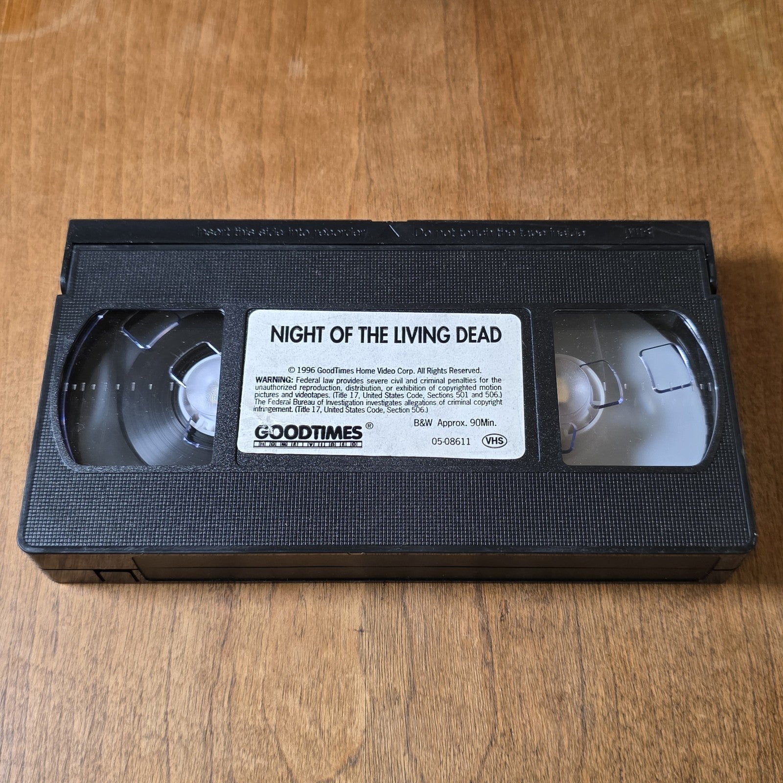 Night of the Living Dead VHS 1968 Horror George A. Romero
