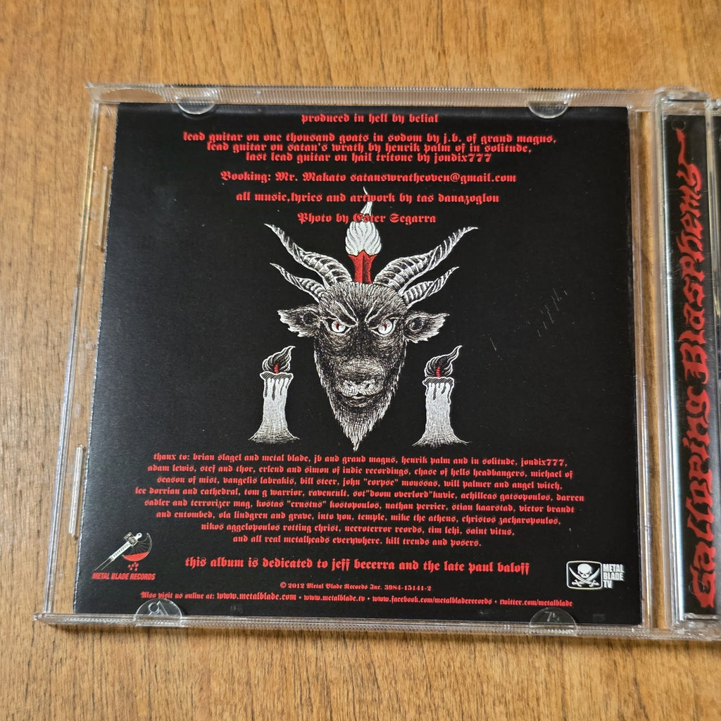 Satan's Wrath - Galloping Blasphemy CD 2012 Black Thrash Metal Metal Blade HTF