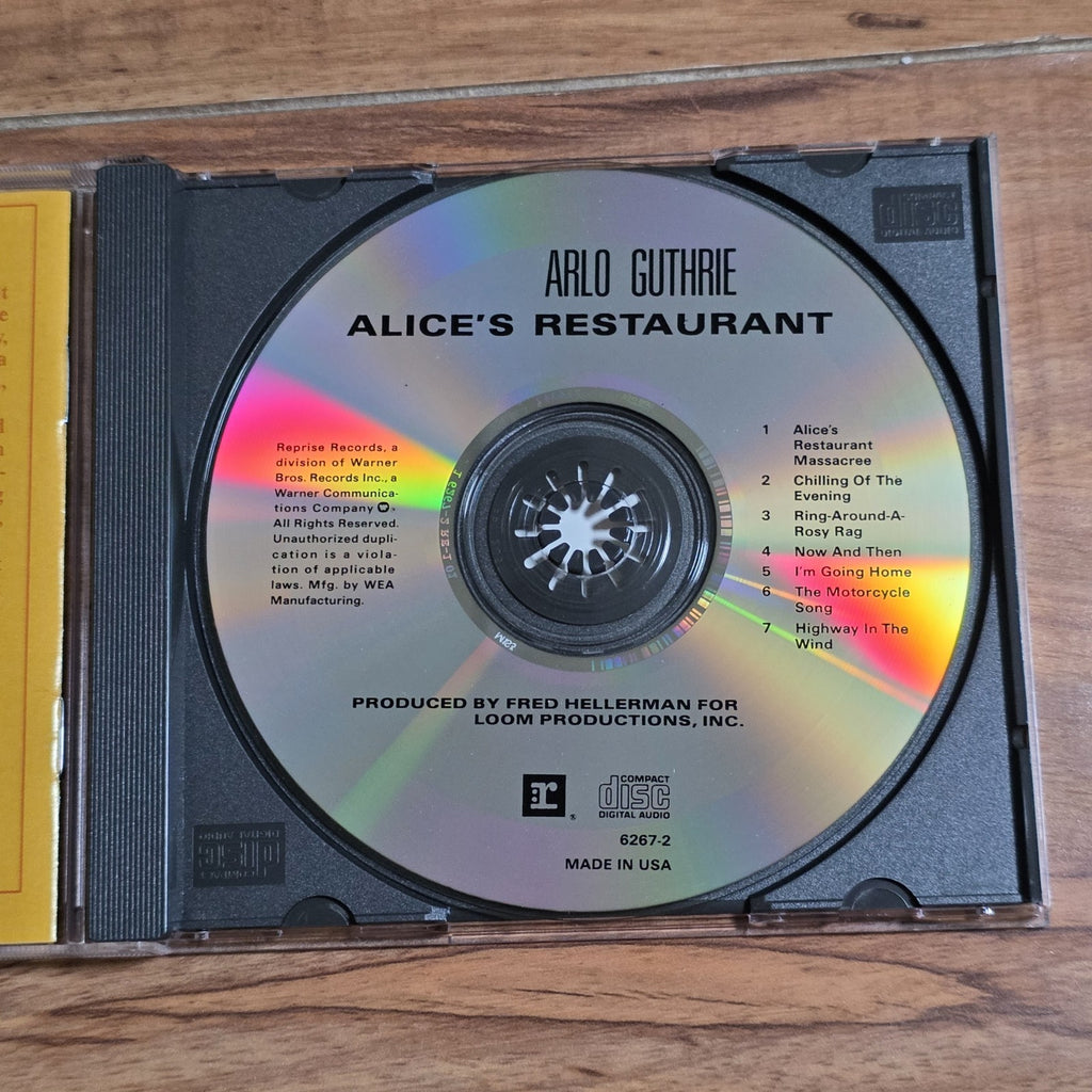 Arlo Guthrie - Alice's Restaurant CD Album 1967 Folk Rock Reprise