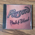 Poison - Flesh & Blood CD 1990 Enigma Capitol Records Hair Metal Rock
