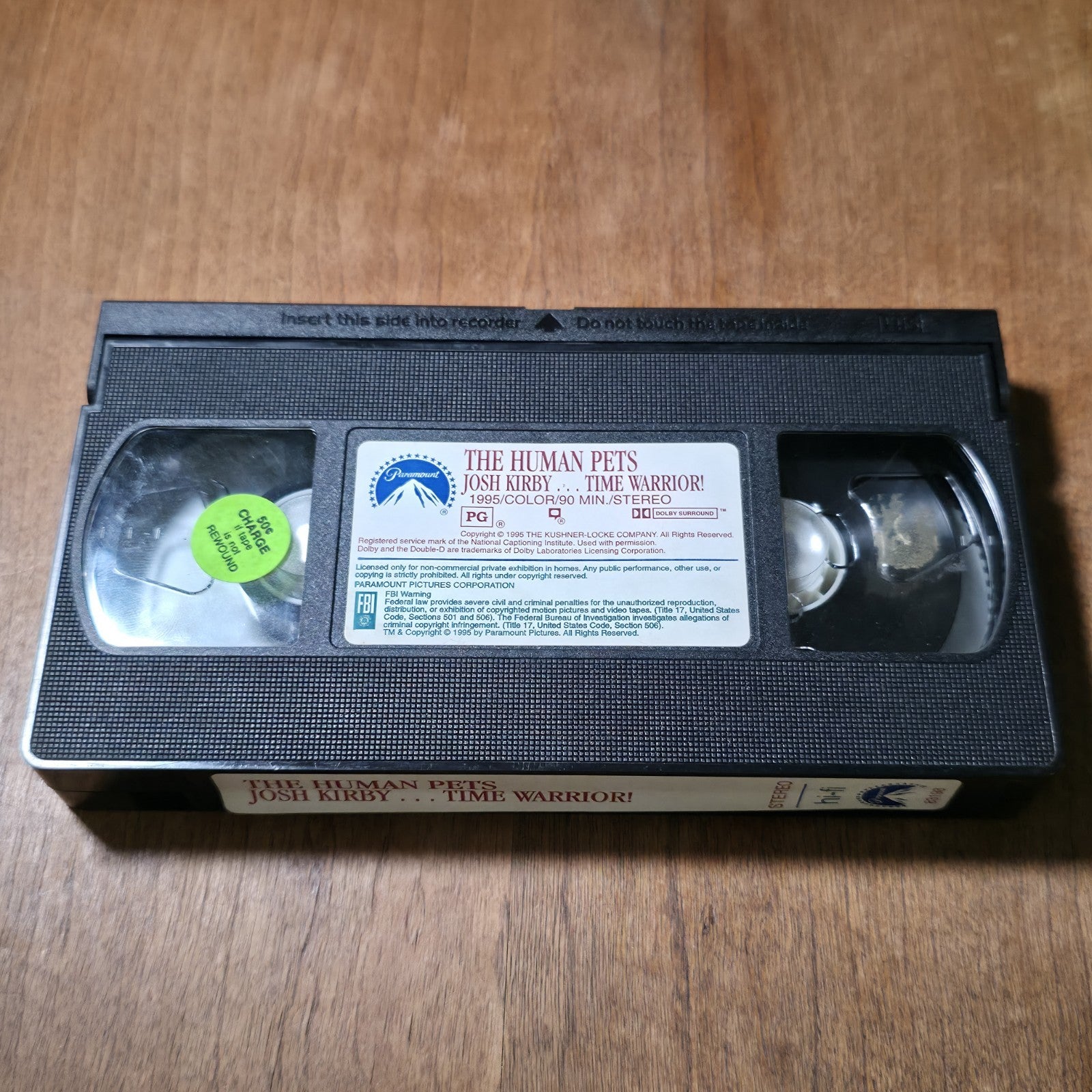 Josh Kirby Time Warrior Chapter 2 The Human Pets VHS 1995 Sci-Fi