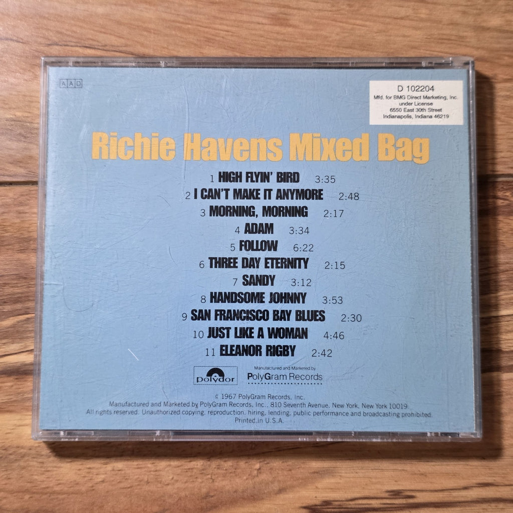 Richie Havens - Mixed Bag CD Album 1967 Folk Rock
