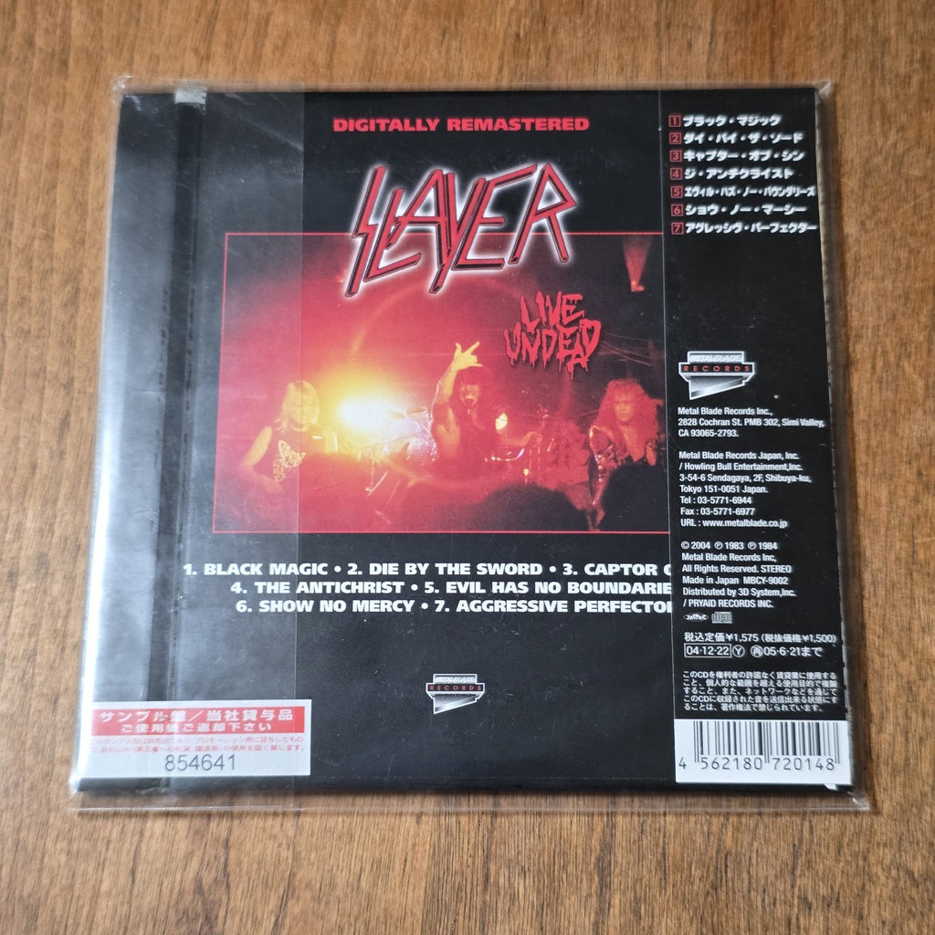 Slayer - Live Undead CD Album 1984 Thrash Metal Japan Import Obi Rare HTF