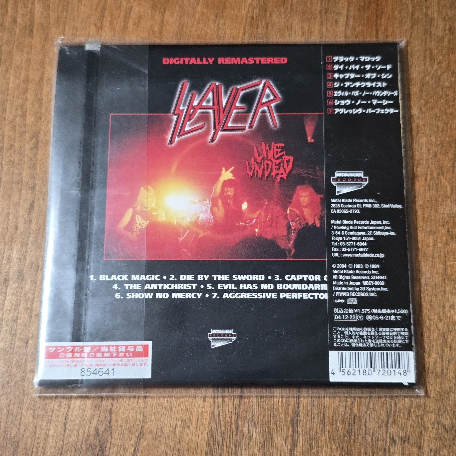Slayer - Live Undead CD Album 1984 Thrash Metal Japan Import Obi Rare HTF