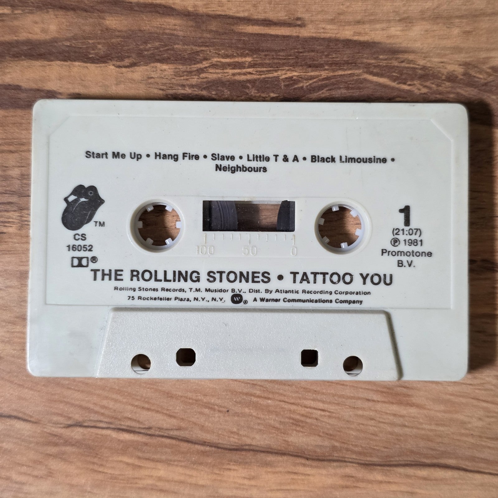 The Rolling Stones - Tattoo You Cassette Tape 1981 Rolling Stones Records