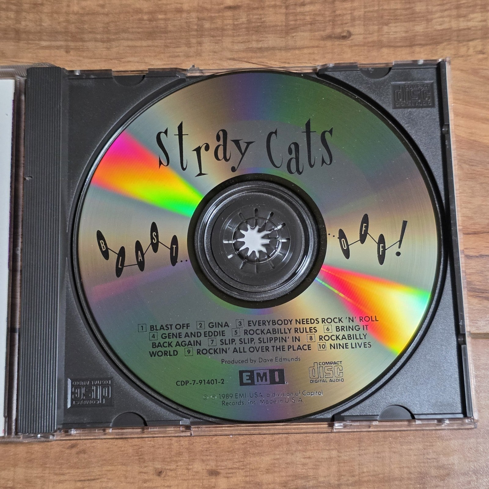 Stray Cats - Blast Off! CD Album 1989 Psychobilly EMI Club Edition