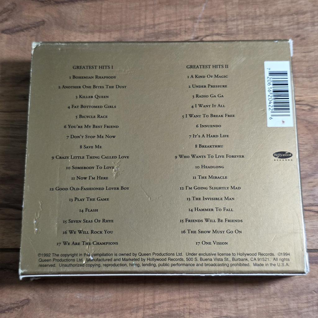 Queen - Greatest Hits 1 & 2 CD Compilation 1995 Classic Rock