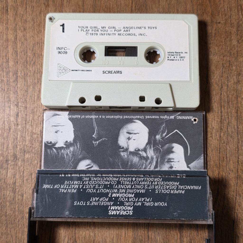 Screams - Self-Titled Cassette Album 1979 Power Pop