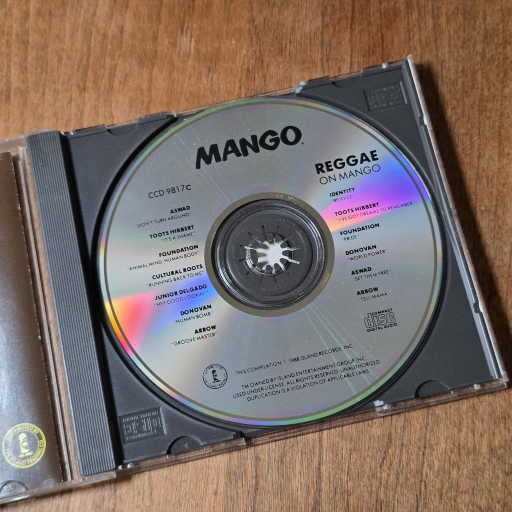 Reggae on Mango CD Compilation 1989 Reggae