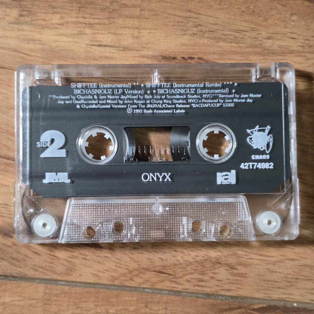 Onyx - Shifftee Remix Cassette Tape Single 1993 JMJ Records Rap Hip Hop