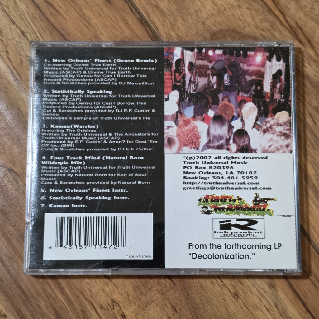 Truth Universal - New Orleans Finest Remix CD Album 2002 Hip Hop Rap Rare HTF