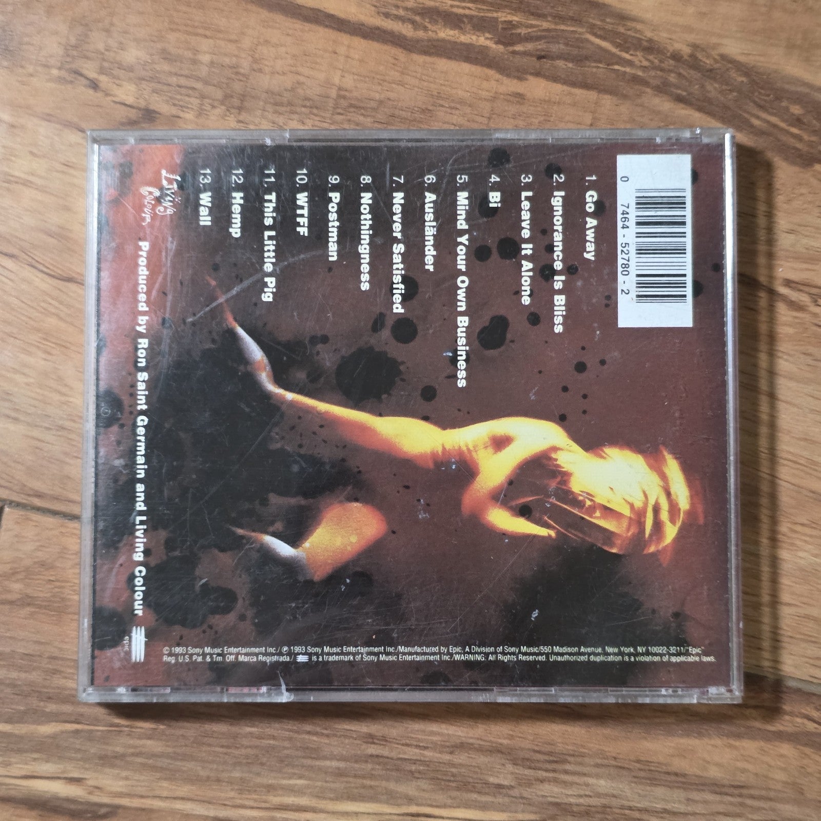 Living Colour - Stain CD 1993 Epic Records Funk Metal Alternative Rock