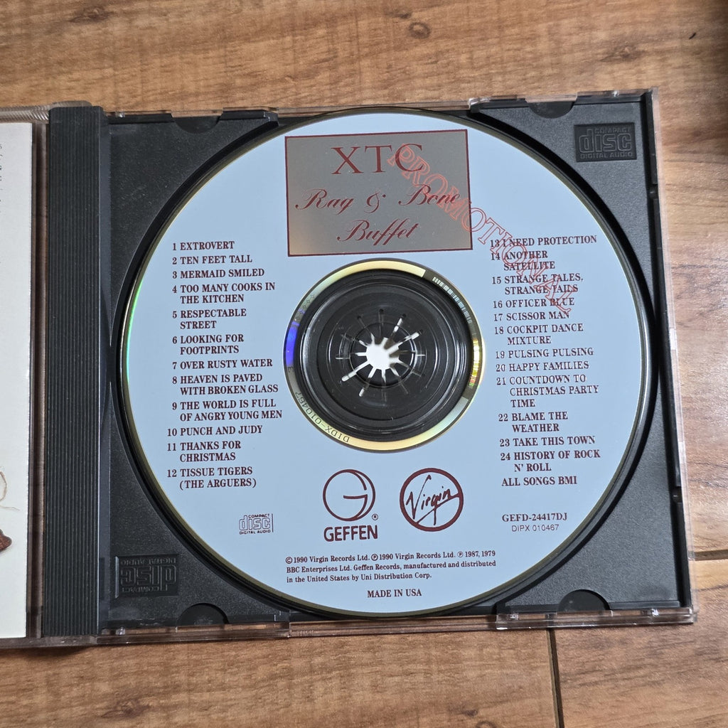 XTC - Rag & Bone Buffet Rare Cuts & Leftovers CD Compilation 1990 New Wave