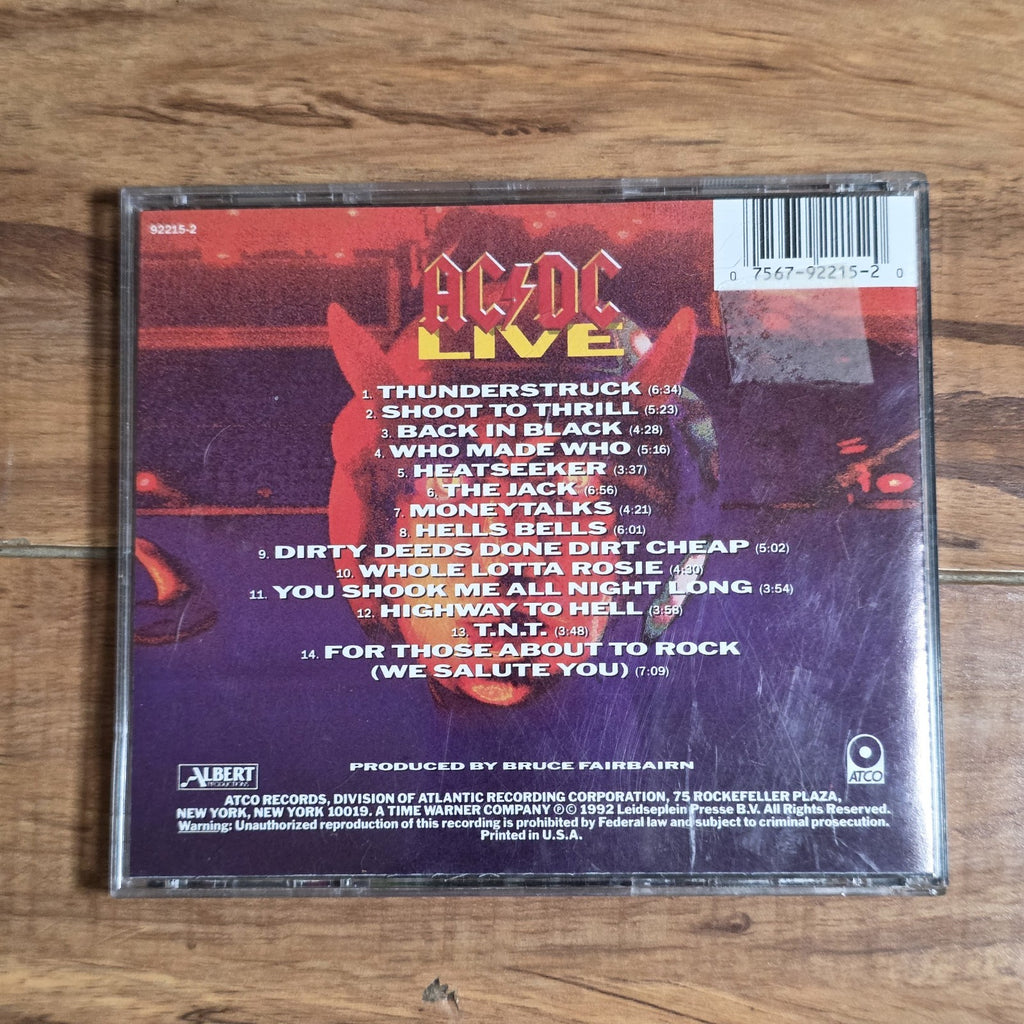 AC/DC - Live CD Live Album 1992 Hard Rock