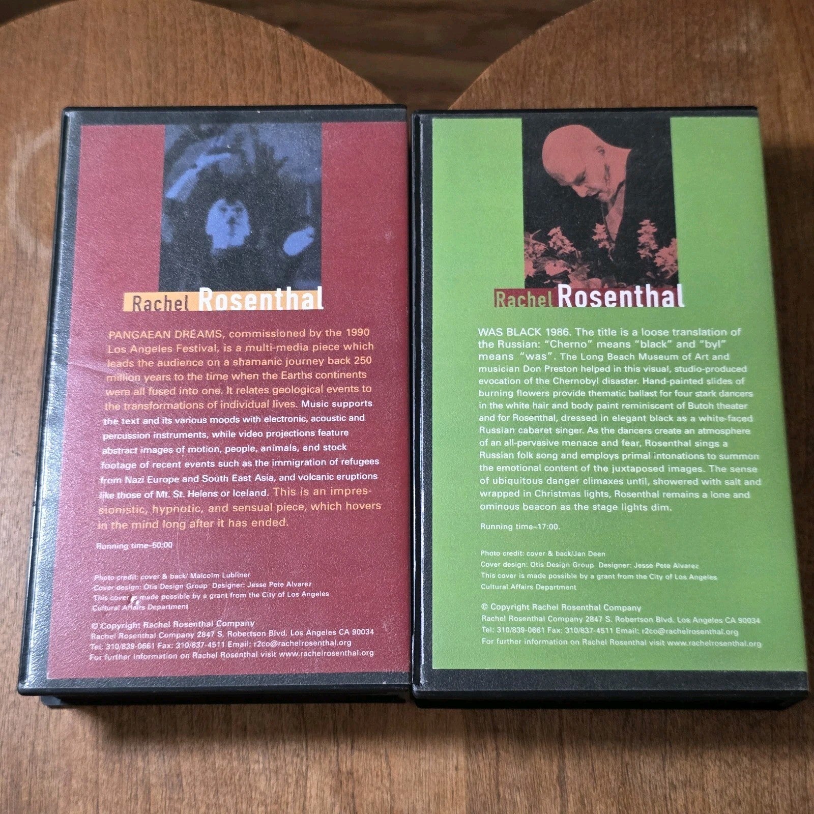 Rachel Rosenthal Was Black Pangaean Dreams VHS Lot 1986 Performance Art Rare HTF