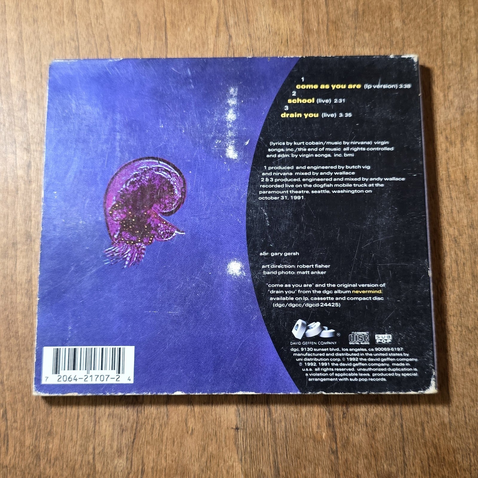 Nirvana - Come As You Are CD Maxi-Single 1992 Alternative Rock