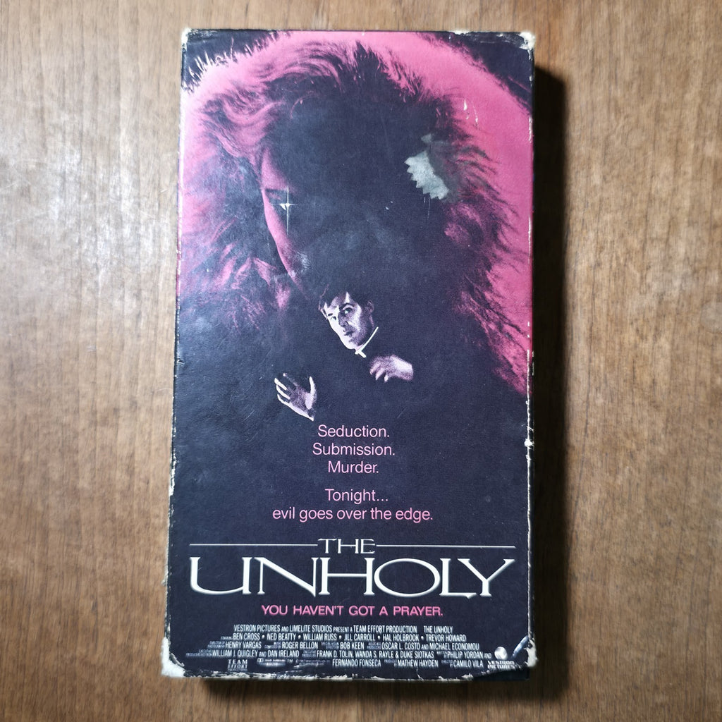 The Unholy VHS 1988 Horror Vestron Video Ben Cross Hal Holbrook Ned Beatty