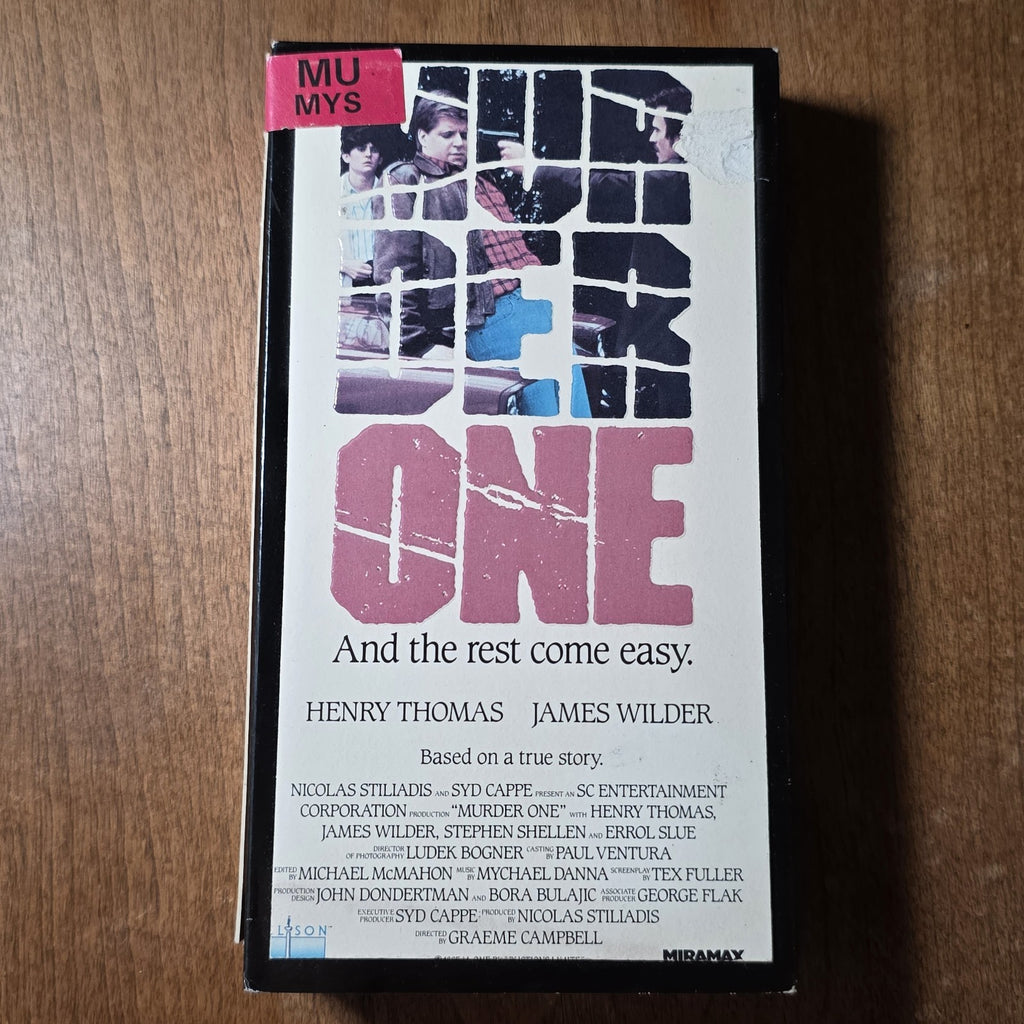 Murder One 1988 VHS Graeme Campbell Crime Drama Cut Box