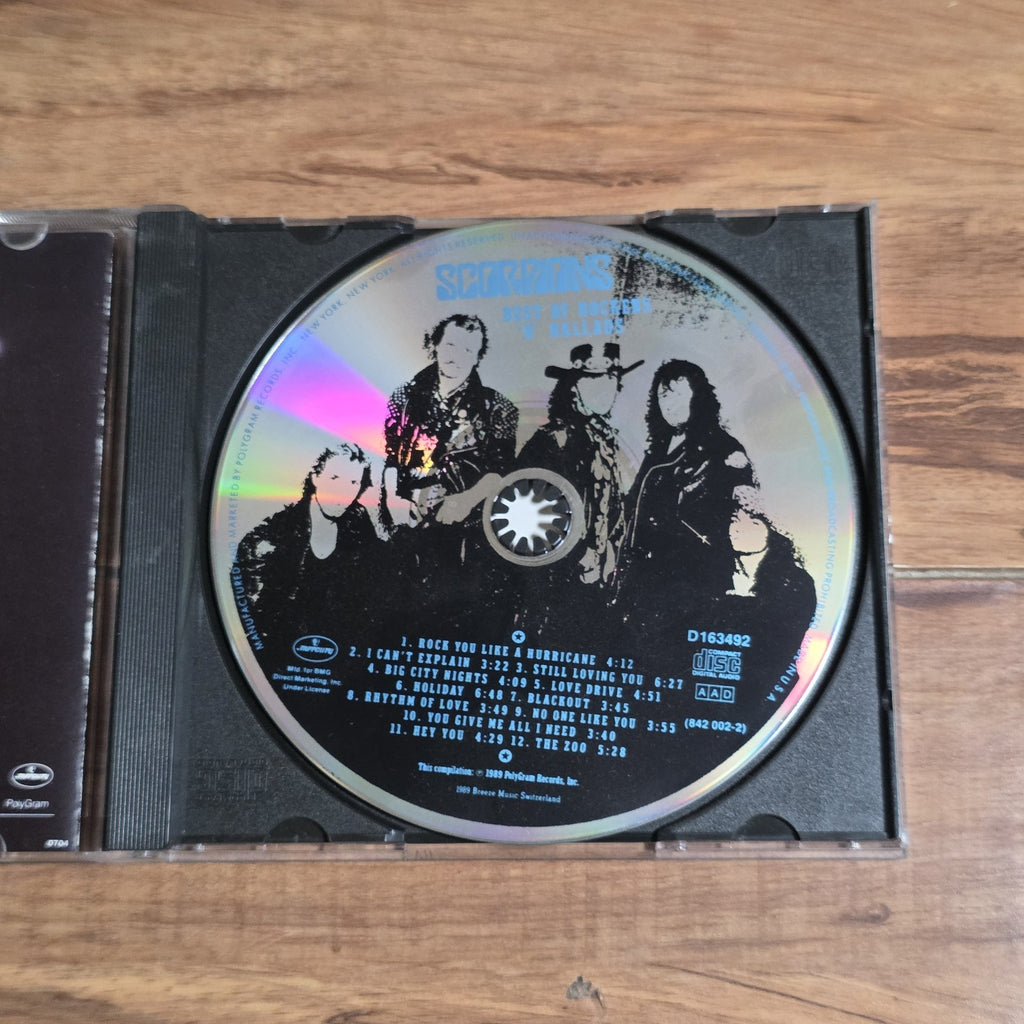 Scorpions - Best Of Rockers 'N' Ballads CD Compilation 1989 Hard Rock