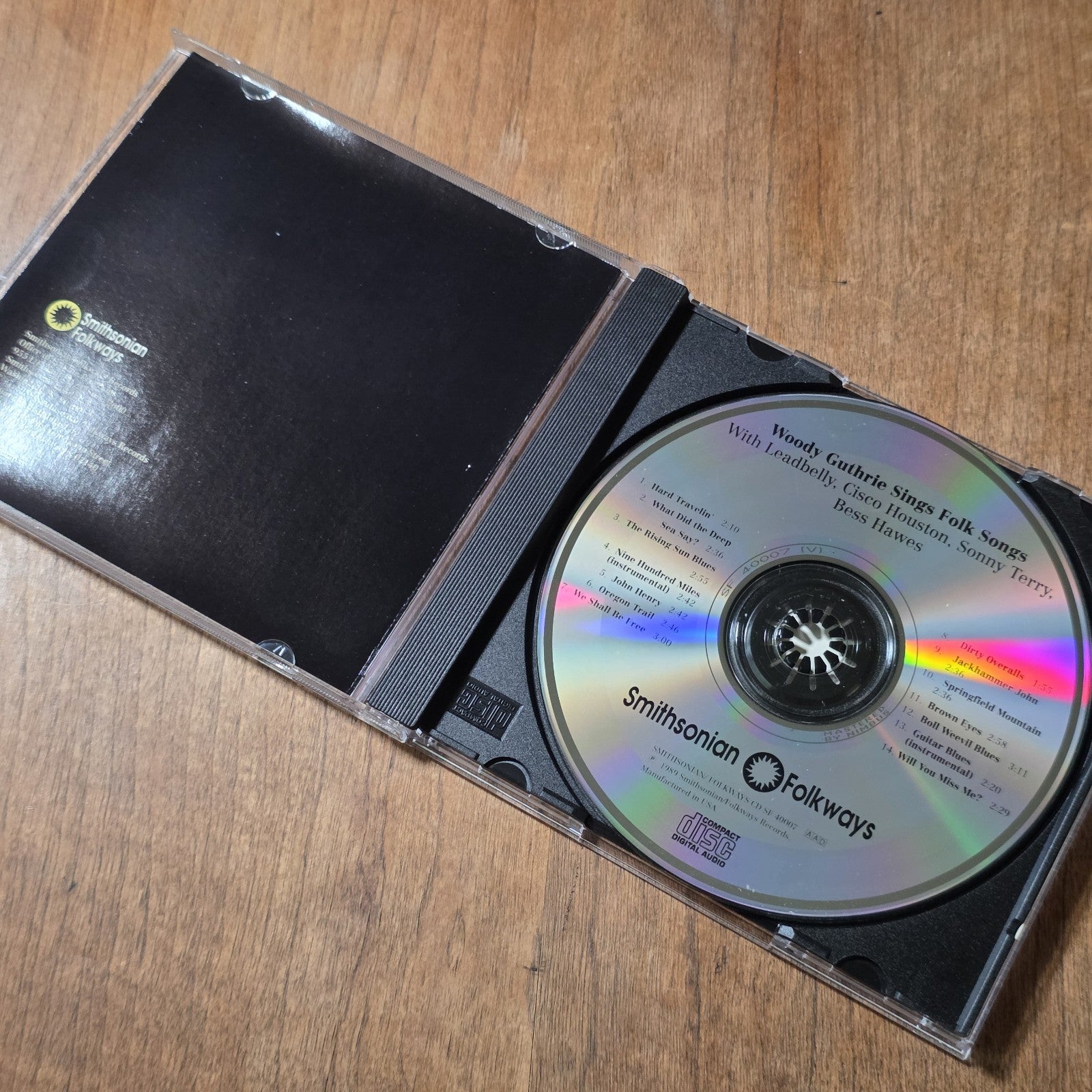 Woody Guthrie - Sings Folk Songs CD Album 1989 Folk
