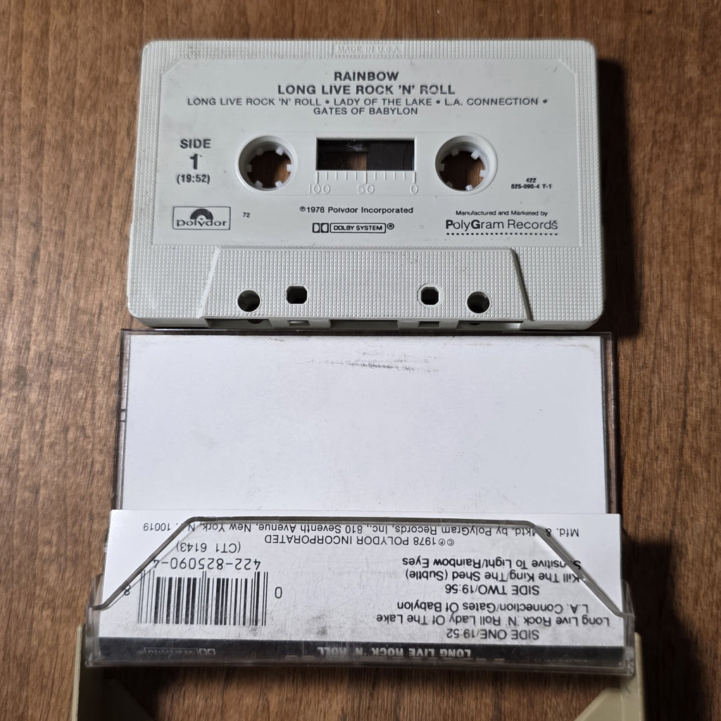 Rainbow - Long Live Rock 'N' Roll Cassette Album 1978 Hard Rock