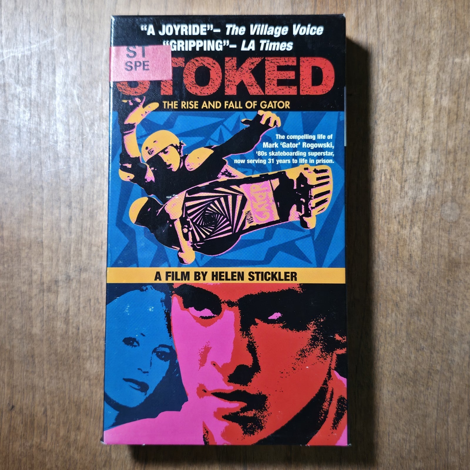 Stoked Rise & Fall of Gator VHS 2002 Documentary Skateboard HTF