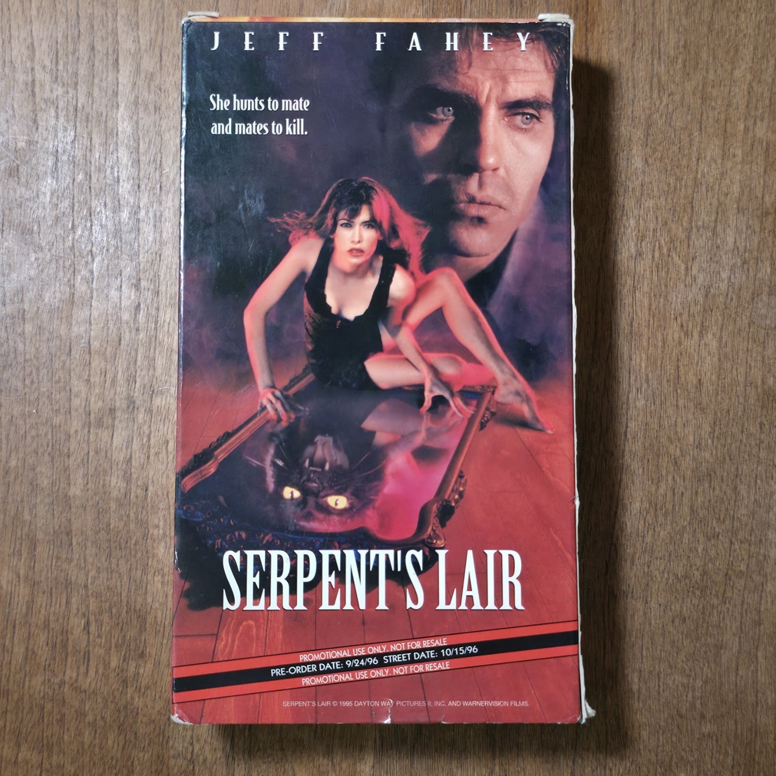 Serpent's Lair VHS 1996 Thriller Republic Pictures Screener Promo Demo