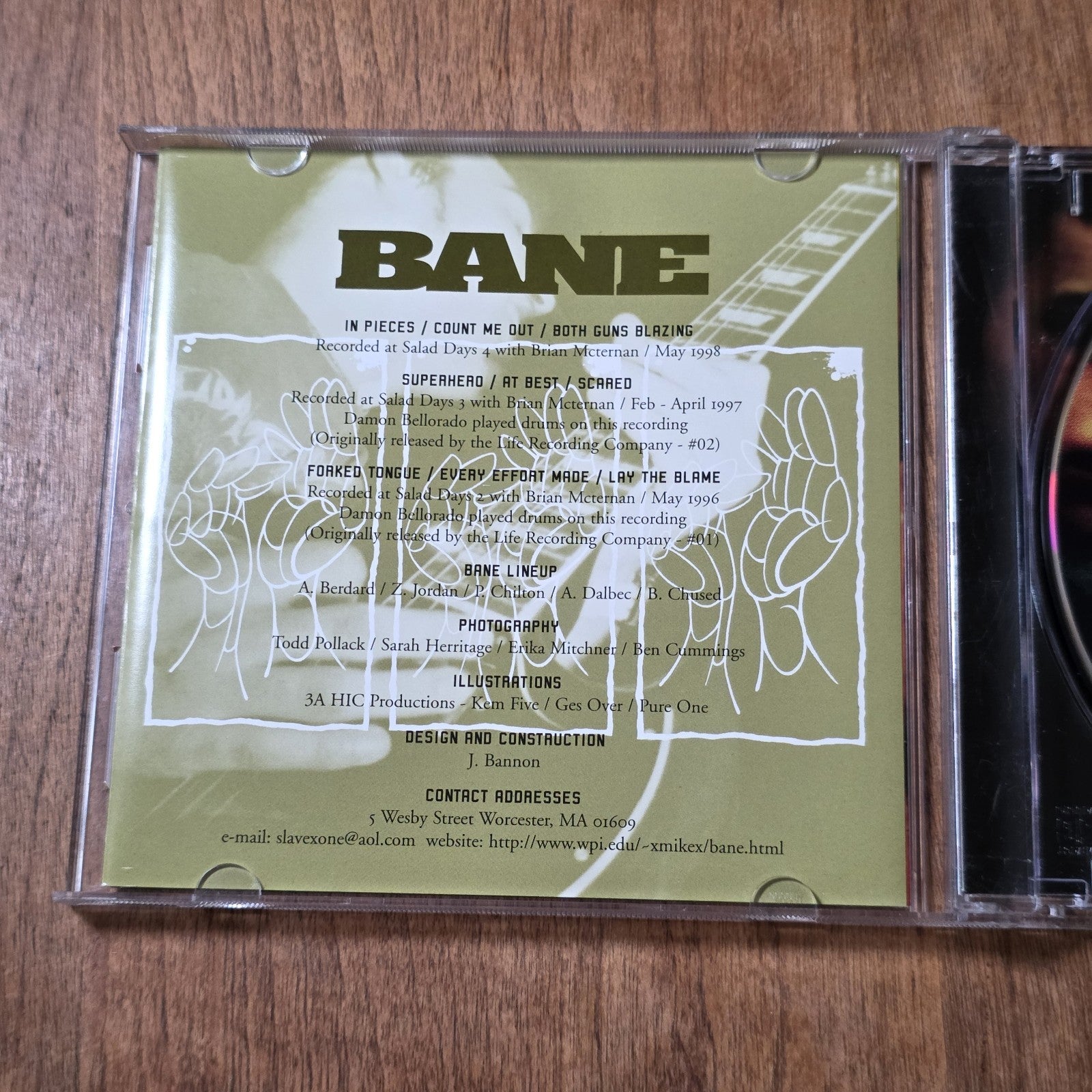 Bane - Holding This Moment CD EP 1998 Hardcore HTF
