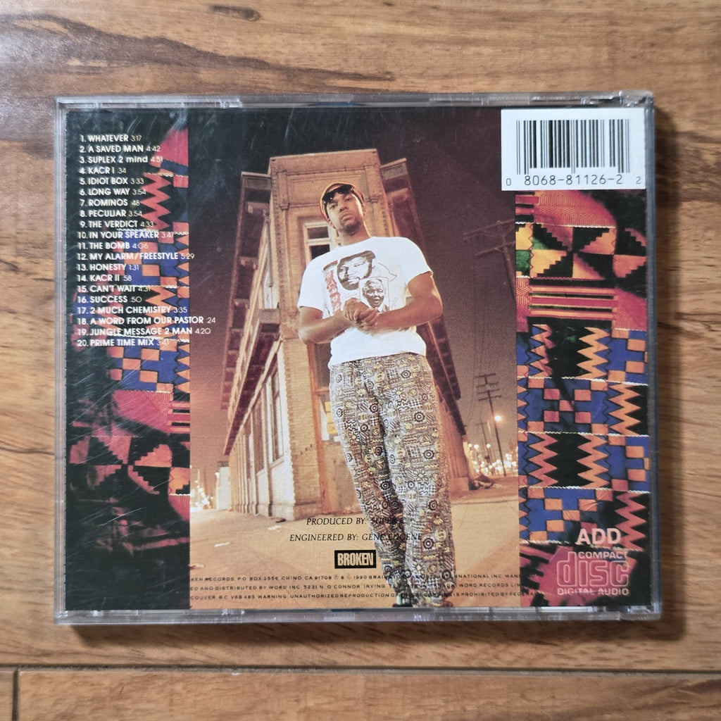 SFC - A Saved Man In The Jungle CD Album 1990 Christian Hip Hop Rap Rare HTF