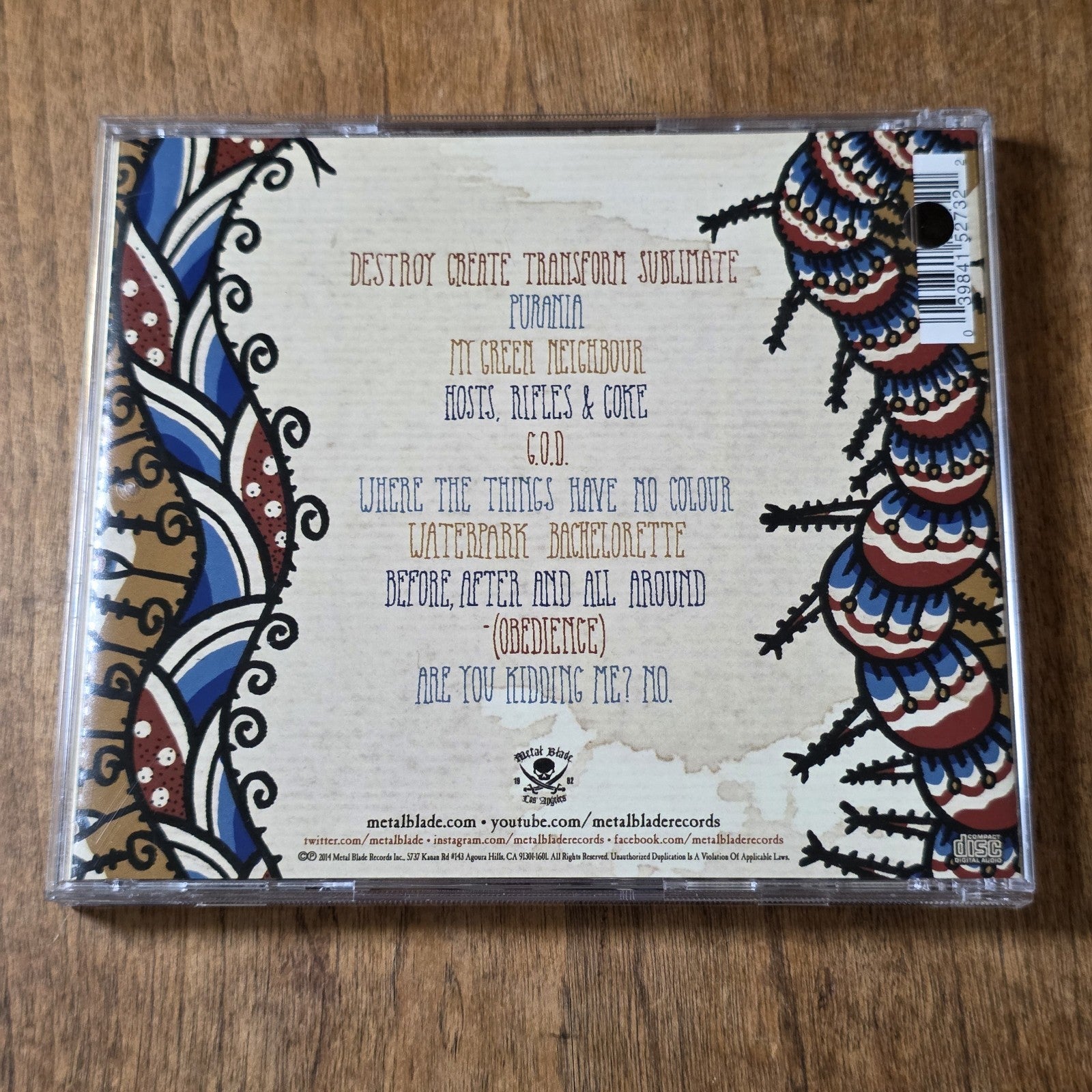 Destrage - Are You Kidding Me? No CD Album 2014 Mathcore Metal Blade Records HTF