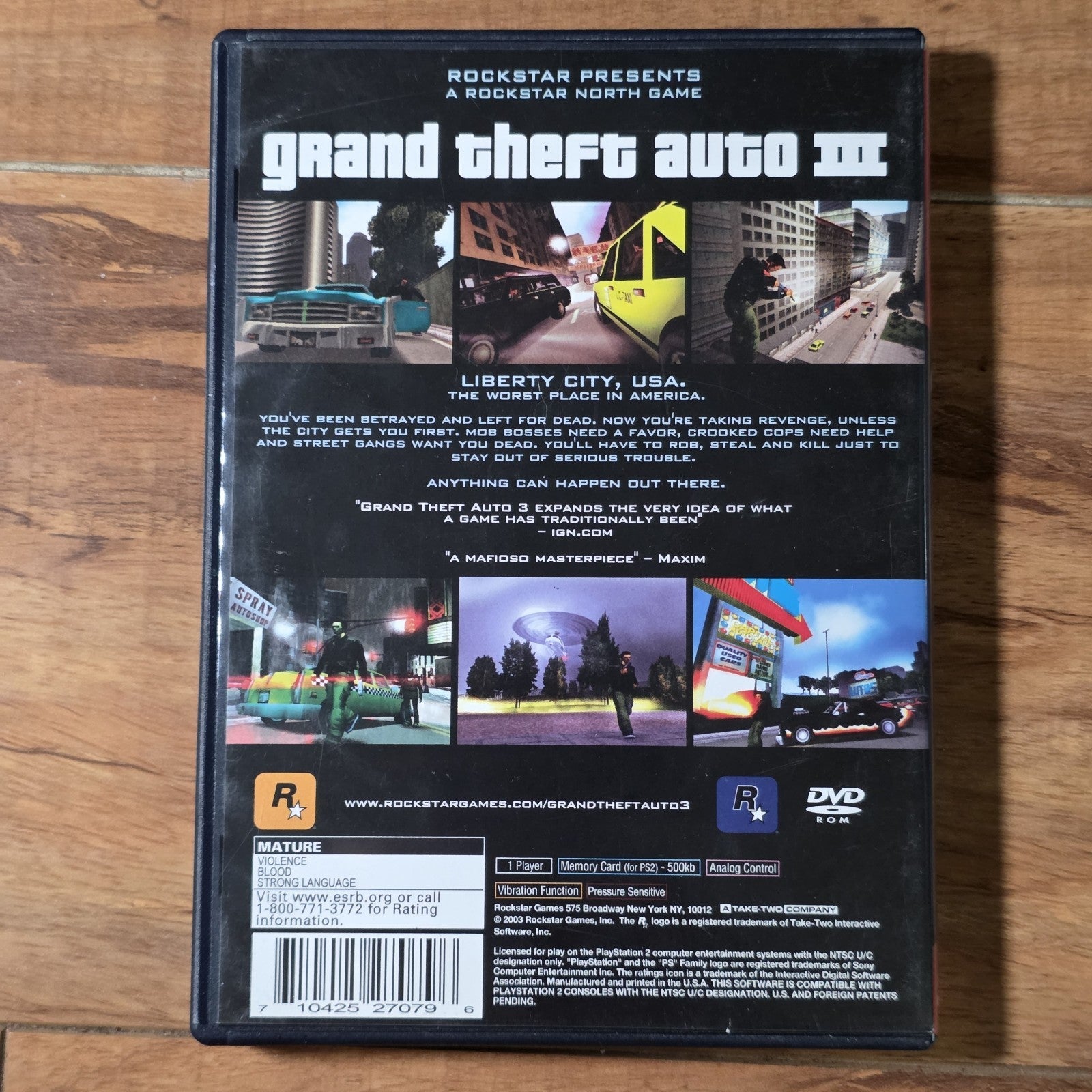 Grand Theft Auto III 2001 Sony Playstation 2 PS2 Red Label Rockstar Games CIB