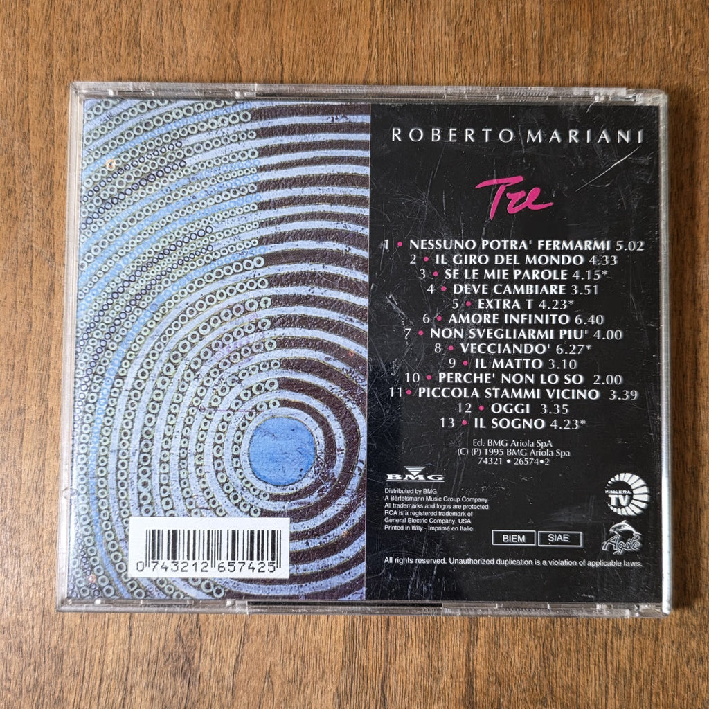 Roberto Mariani - Tre CD Album Sealed New Sigillato Pop Rock Italian Import