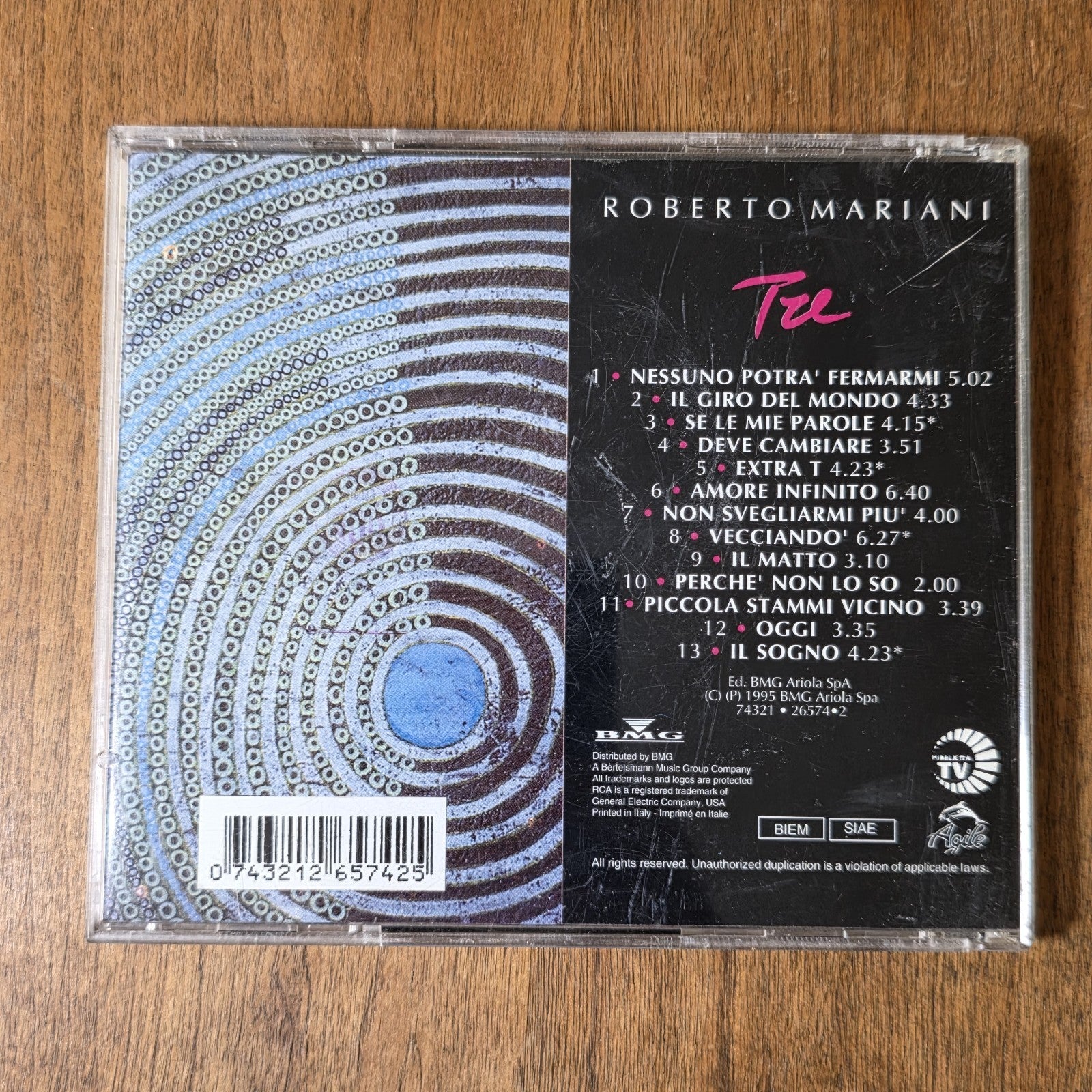 Roberto Mariani - Tre CD Album Sealed New Sigillato Pop Rock Italian Import
