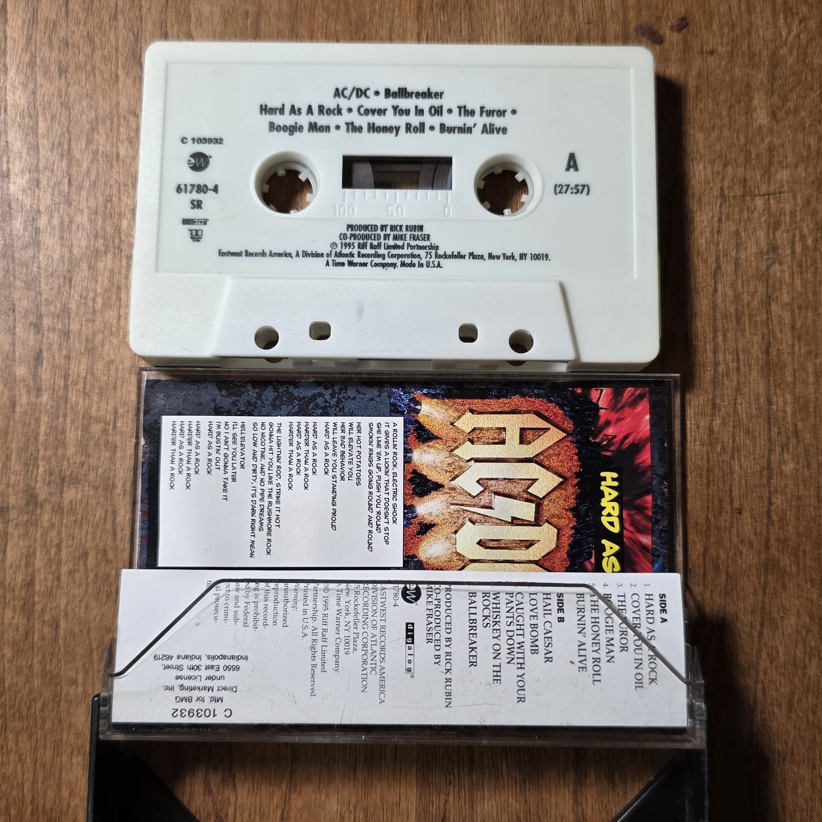 AC/DC - Ballbreaker Cassette Album 1995 Hard Rock