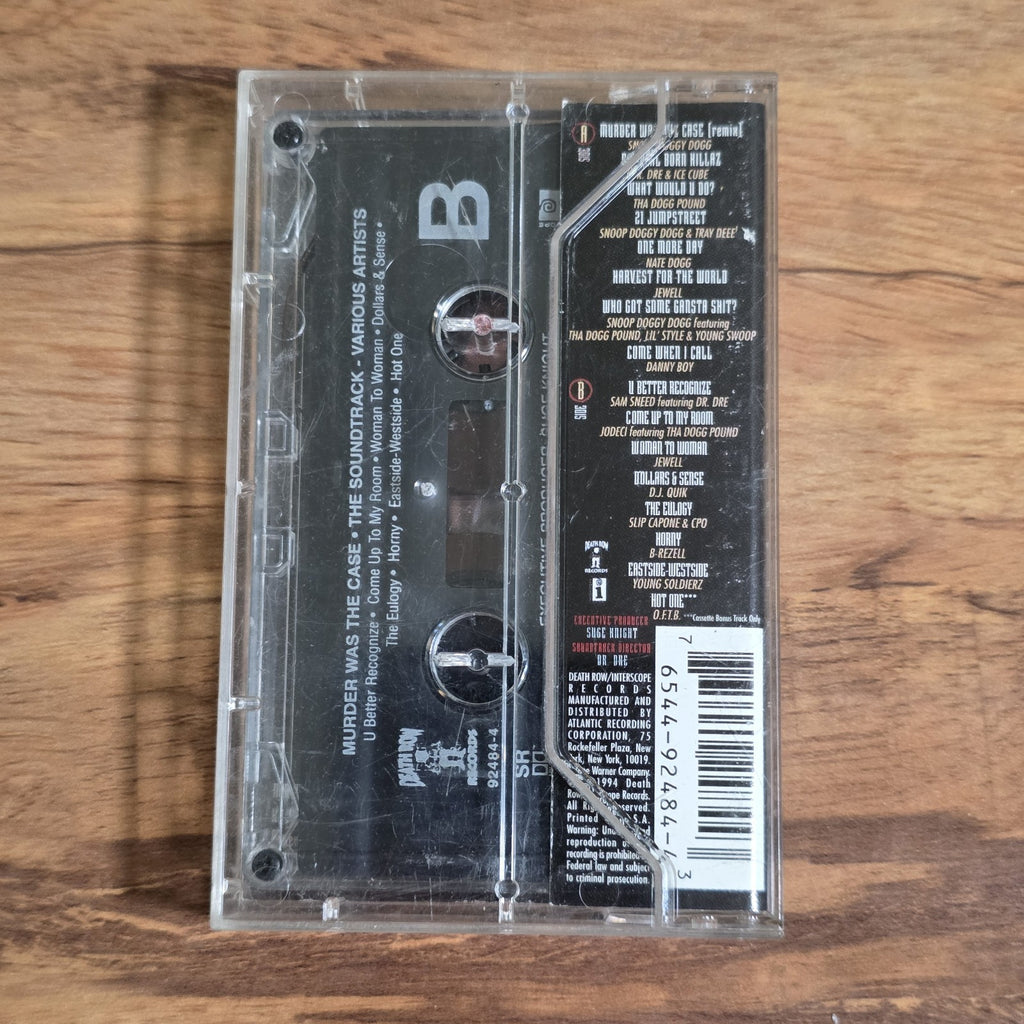 Murder Was The Case Soundtrack Cassette 1994 Hip Hop Death Row Snoop Dogg HTF