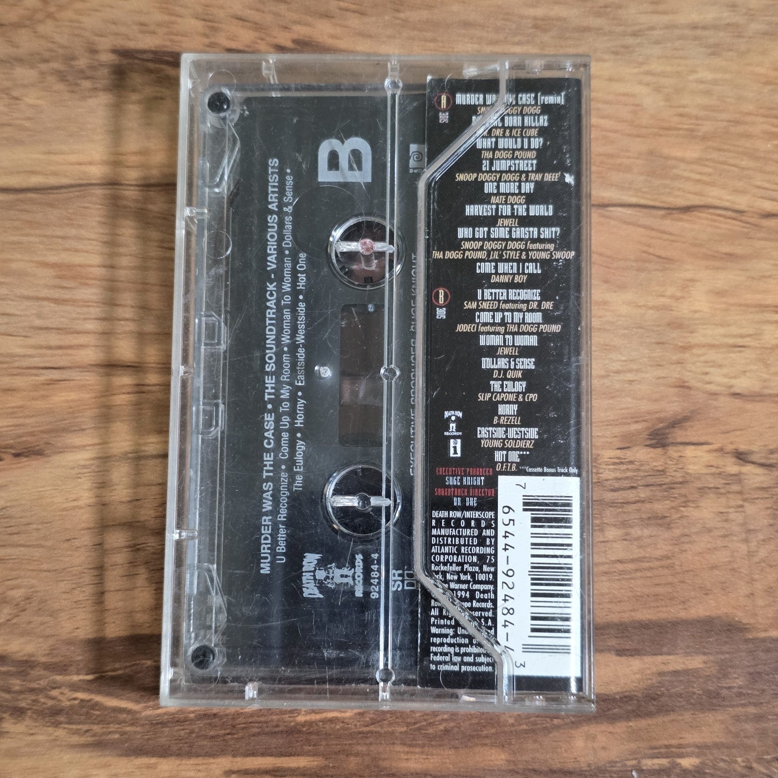 Murder Was The Case Soundtrack Cassette 1994 Hip Hop Death Row Snoop Dogg HTF