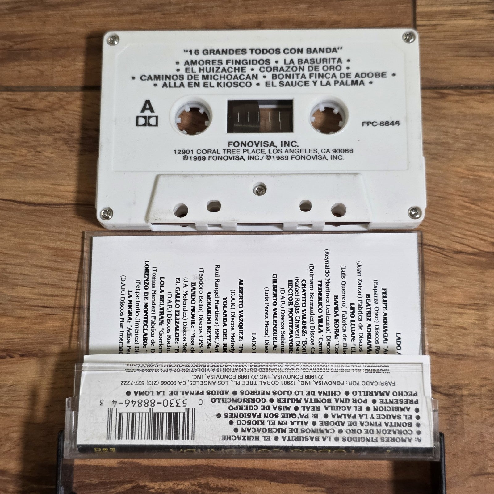 16 Grandes Todos Con Banda Cassette Compilation 1989 Regional Mexican