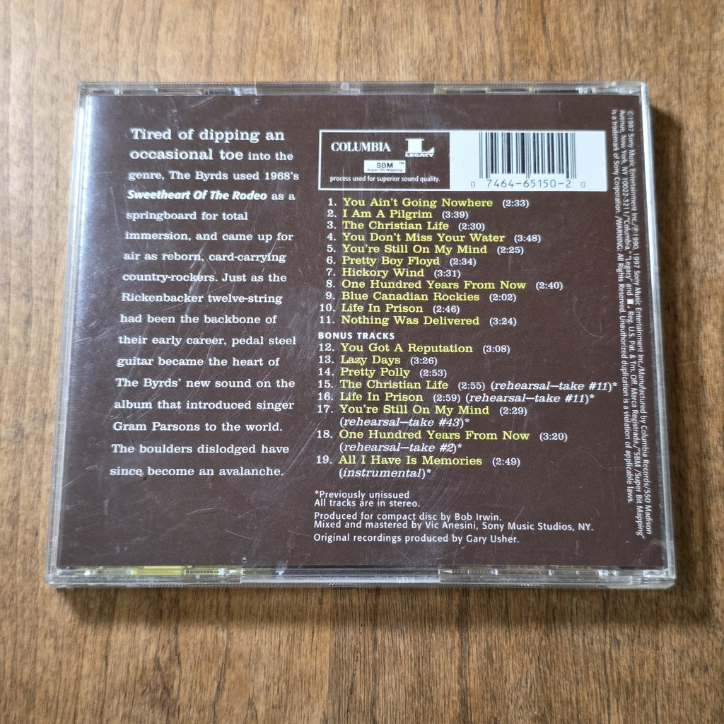 The Byrds - Sweetheart of the Rodeo CD Album 1997 Country Rock